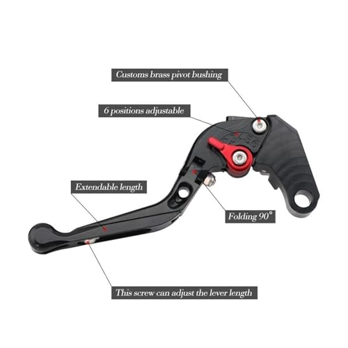 Leviers de frein et d'embrayage repliables antichoc Hypermotard - 3
