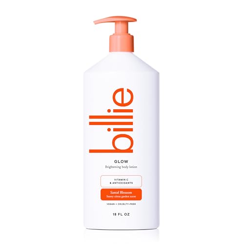 Billie Glow Brightening Womens Body Lotion Citrus Woods Scent With Vitamin C 18 fl oz