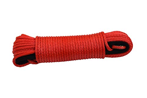 Cuerda de remolque roja de 6mm para rutas en todoterreno y rescate en caminos de barro