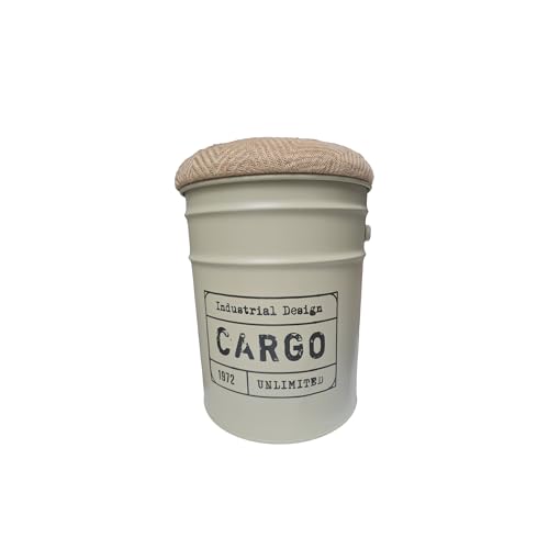 Dimensioni compatte: Il pouf in metallo con seduta morbida misura 31x40 cm, rendendolo perfetto per spazi limitati senza sacrificare il comfort.