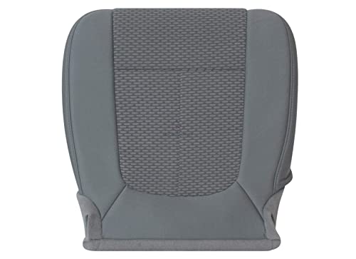 Richmond Auto Upholstery - Driver Side Bottom Replacement Cloth Seat Cover, Gray (Compatible with 2011-2016 Ford F-250 XLT) (Steel Gray)