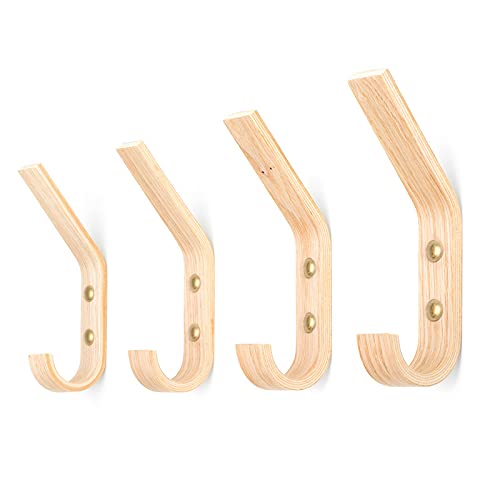 valiai Wanddeko Holz Set mit 4 Wandhaken, Die Organisation im Skandinavischen Stil (Esche) Cover