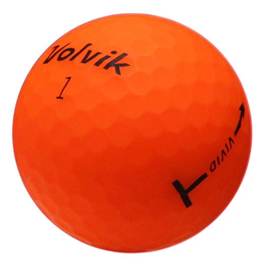 LostGolfBalls Recycled & Used Volvik Vivid Orange Golf Balls for Volvik Golf Balls, Mint Condition, AAAAA Quality for Volvik Golf Balls