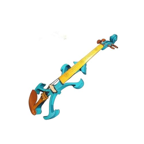 Violino elettrico 5 corde colori blu 4/4 violino elettrico 4/4 manico in acero in legno massello