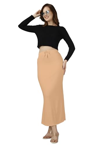 Image of Nexsus Stretchable Saree Shapewear | Petticoat for Women | Cotton Blended | Skirts for Women | Shape Wear Dress for Saree | Available in 80+ Colors and Plus Sizes