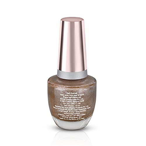 Image of Glossy Nail Lacquer (15ml) I High Shine, 7 Days Long Stay, Chip Resistant, Quick Drying Nail Colour I Vegan & Non-Alcoholic (Sparkling Rose)
