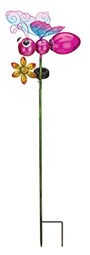 Regal Art & Gift Solar Butterfly Stake - Pink