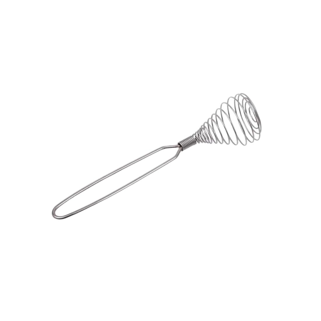 Mini batidor de acero inoxidable plateado francés con resorte, 8.67 pulgadas, batidor de huevos de mano, batidor de huevos, batidor de agitador