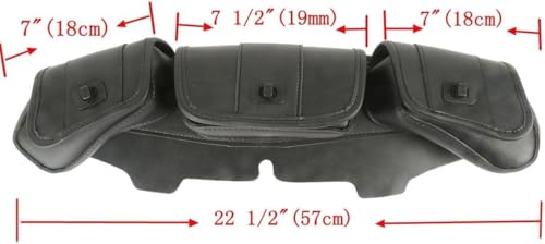 Bolsa Batwing para Parabrisas Harley Touring 3 Bolsillos miniatura 5