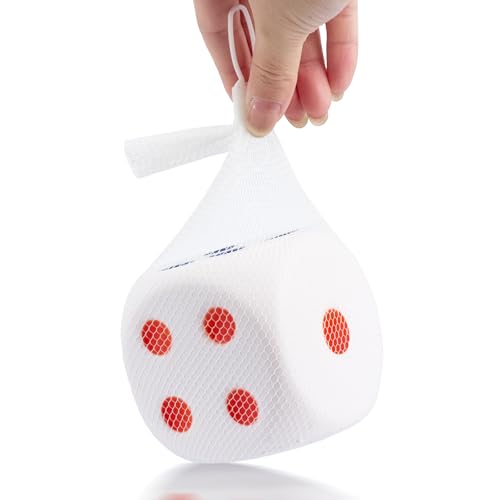 Large Dice Stress Ball 6-Sided with Dots 3.14 Inches Foam Dice Squishies Toys for Kids Blank Board Game,to Get Your Lucky Numbers! - Image 3