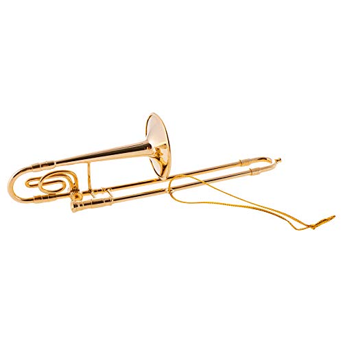 Broadway Gift MusicTreasures Gold Trombone Christmas Ornament