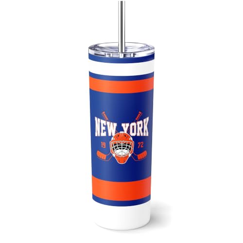 Image of ANTKING New York Tumbler 20oz Travel Mug Custom Name Number Gifts | Stainless Steel Insulated Coffee Cup for Men Women