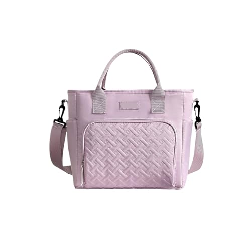 HNULGVI bolsa de mano con aislamiento Bolsa Térmica Suave Y Plegable For El Almuerzo, Ideal For Trabajo, Camping, Playa, Viajes, Portátil, De Lados Suaves, A Prueba Fugas(Purple)