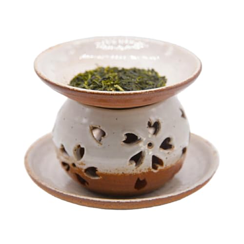 [白]有田焼 茶香炉(さくら模様) UAU002-3