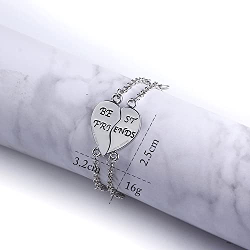 Image of Young & Forever Gift Fashion Long Distance Touch Gold Silver Rose Gold Couples Friendship Best Friend hand Couple matching Mens Magnetic Magnet bracelets for Women /Girls Silver bracelet for Men /Boys