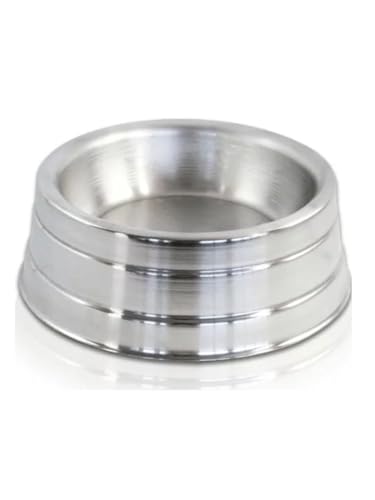 Kit 2 Comedouro Pet Para Cachorro Gato Aluminio Pesado Grande 1,9 Litros