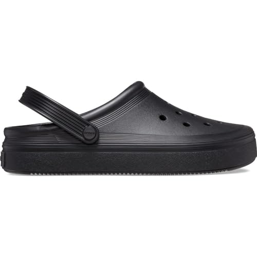 Crocs Crocband Clean (Off Court) Unisex-Adult Clog, Black/Black, 38/39 EU