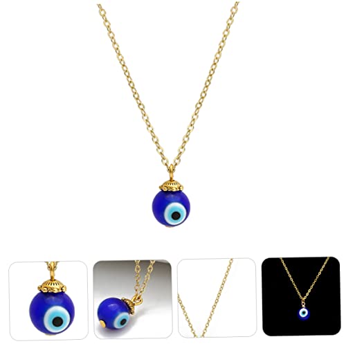Collier OEil Mauvais chaîne de clavicule ajustable pour couples - 4