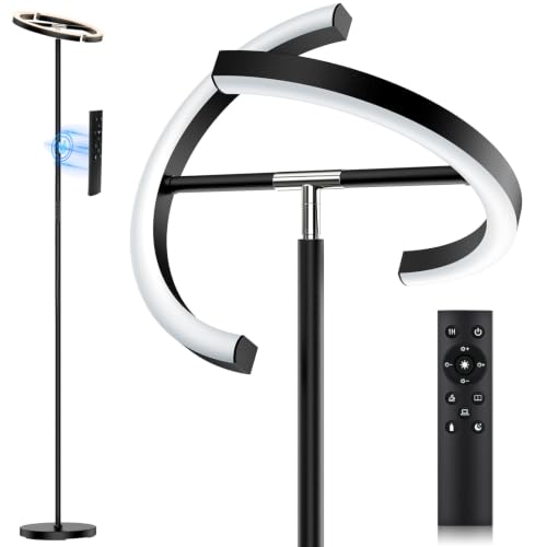 SIBRILLE LED Floor Lamp - Rotatable Standing Lamp...