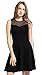 Heloise Women's A-Line Sleeveless Pleated Little Black Cocktail Party Dress (XS, Black)