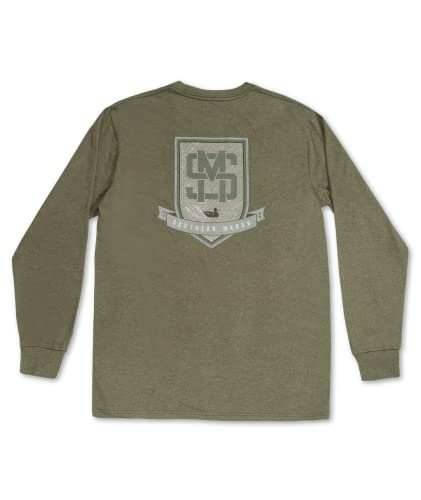 Southern Marsh Men’s Branding - Crest T-Shirt – Long Sleeve Casual Graphic Tee