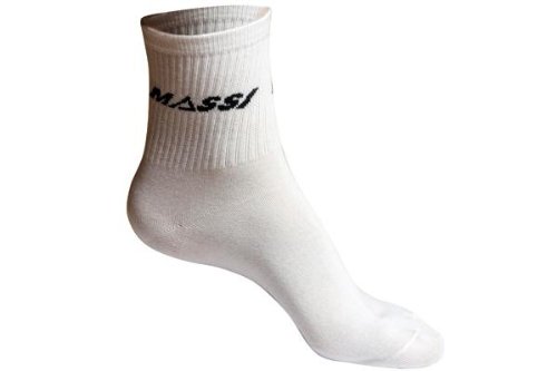 Massi Basic - Fahrradsocken Unisex, Farbe weiß, Größe L