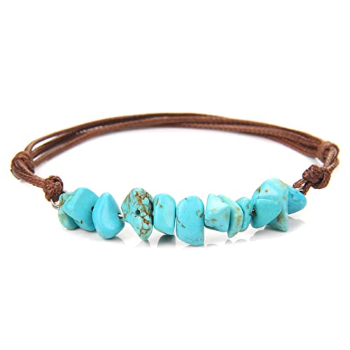 Bracelet en pierre lapis-lazuli améthystes howlite, bijou élastique perles naturelles mixtes