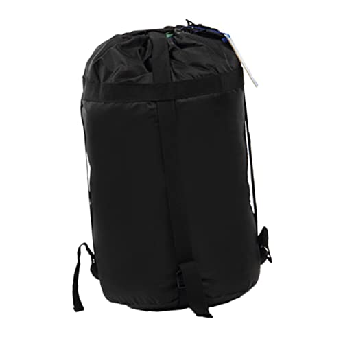 MUELODSIC Compression Stuff Sack for Lightweight and Durable Black Storage Bag for Camping Hiking and Travel Space Saver