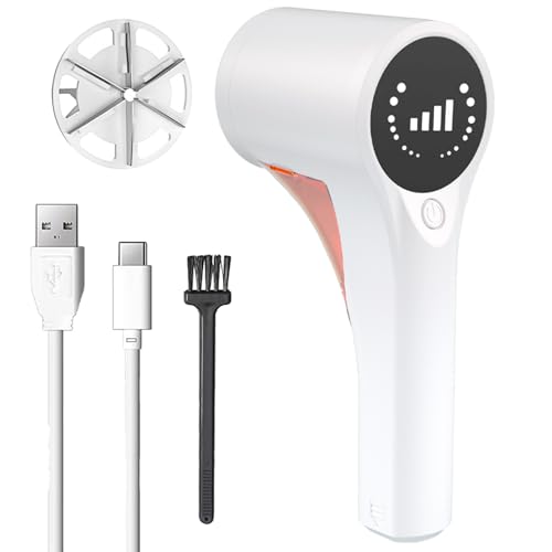 Desechos de felpa eléctrica, tela de desfuzzer suéter | Trimmer de píldora de pilding con pantalla indicadora LED, Eliminador de fuzz pesado para limpieza de ropa, Depiller avanzado para suéter d