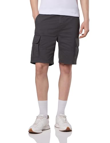 Image of Symbol Premium Men's Relaxed Fit Washed Cargo Shorts - Regular Fit | Pure Cotton (Available in Plus Sizes)