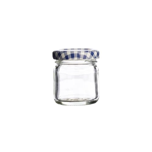 Image of Kilner Premium 43ml Round Twist Top Mini Glass Jar for Herbs, Spices, Salt, Pepper | Multipurpose Transparent Reusable, BPA Free Kitchen Container