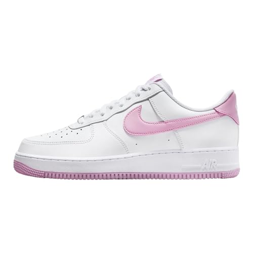 Image of Nike Air Force 1 '07 Men's Shoes Size-8, White /Pink Rise-white