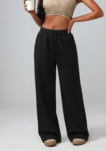 Image of dockstreet Straight Wide fit Long Length Open Bottom Jogger for Women /Trending Multi Pocket Style, Relaxed Casual Pants for Women
