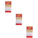 HOODANCOS 3 Piezas 2025 Año De La Serpiente Calendario De Pared Calendario Mensual De Pared 18 Calendario Mensual Calendario De Año Nuevo Chino 2024-2025 Calendario De Mesa Calendario De