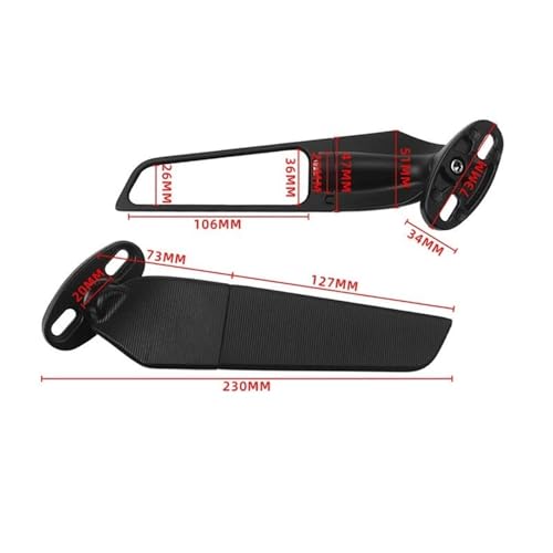 Espejo Retrovisor CNC para Motocicleta Evita Vibraciones en S1000 RR 2019-2023 Ala Fija 2