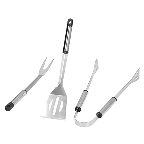 Set de 3 herramientas para parrilla de acero inoxidable miniatura 1