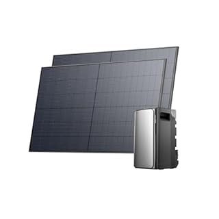 ECOFLOW kit fotovoltaico con batteria (1000W,1,92kWh), STREAM Ultra 1,92 kWh, 2x 500W panelli solari rigidi, ingresso solare 2.800 W(4 MPPT), 2 porte CA 2.300 W, microinverter