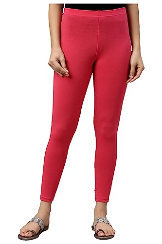 Image of H2 Women's Ankle Length Stretchable Cotton Leggings - Soft Stretch for Casual and Yoga