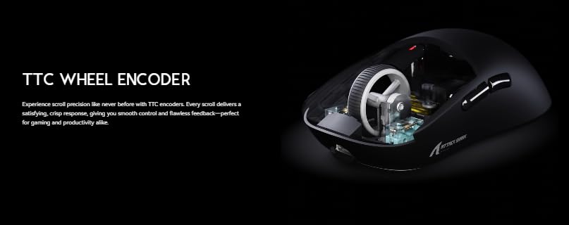 Image of Attack Shark X3 Ultra Lightweight Wireless Gaming Mouse with Grip Tape, 26,000 DPI PixArt Sensor, Tri-Mode Connectivity, GM8.0 Kailh Switch, 200 Hours Battery (White with Grip)