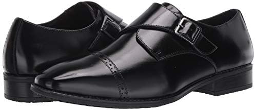 Stacy Adams Men's Armond Cap Toe Monk Strap Loafer, Black 10.5 medium US | Image 6
