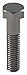 3/8"-16 x 1-3/4" Grade 2 UNC (Coarse) Hex Head Cap Screws, 50 pk.