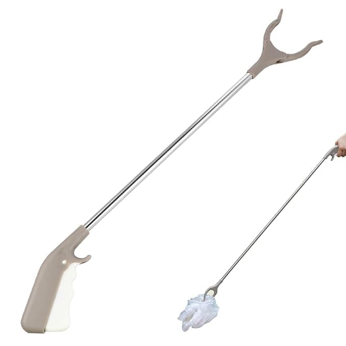 Trash Picker Grabber Tool for Elderly, Long Reach Reacher Grabber Pickup Stick with Claw Grip, Lightweight Foldable Garbage Picker for Home Kitchen Garden Outdoor Use.-picture-20