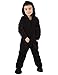 Footed Pajamas - Family Matching Raven Black Hoodie Onesies for Boys, Girls, Men, Women and Pets - Toddler - Medium (Fits 3'0 - 3'3