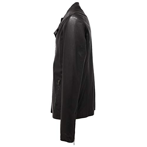 Chaqueta de cuero para hombre S.W.O.R.D. cazadora negra vintage de piel modelo 4849J 3