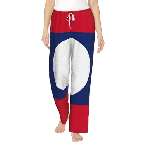 Pantalon de pyjama flanelle femme Laos taille élastique vêtement de nuit douillet