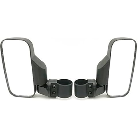 OKSTNO UTV Side View Mirror for 1.75" - 2" Roll Cage Tempered Glass Breakaway Mirrors for Polaris Ranger RZR, Can Am Commander, Maverick, Gator, Rhino Cover