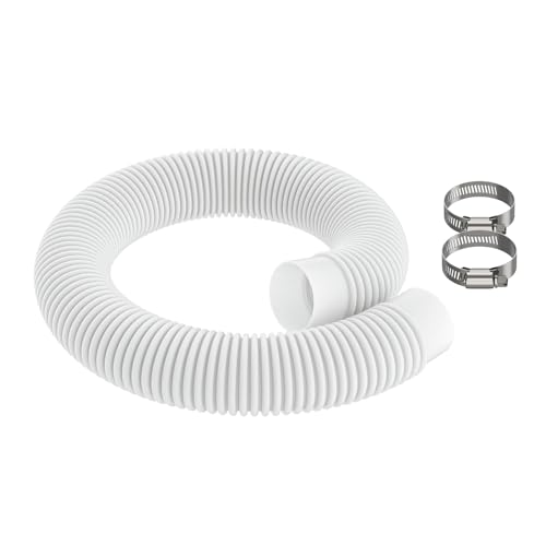 1.5 x 2 Plastic Return Suction Pool Hose Replacement for Summer Waves SFX1000 SFX1500 C2000 Pump Filter Systems Above Ground Pool Skimmer Hose Also Compatible with Intex Coleman Part # P58150036W01