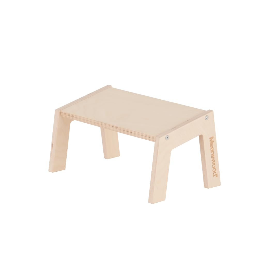 MeansWood Panca Ergonomica da Meditazione, Sgabello in Legno per Meditazione, Sedia Posturale, Relax Profondo