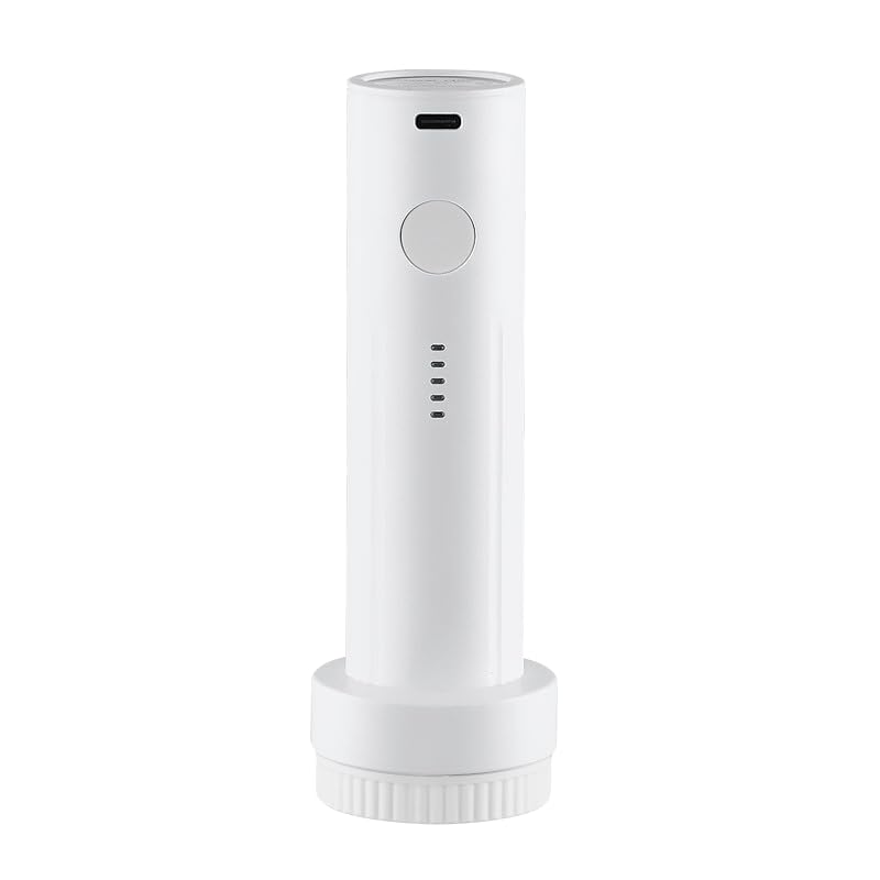 PEADEEAS 電動圧縮ポンプ 布団圧縮袋用 4000Pa強力吸引 掃除機不要 USB Type-C充電式 コードレス 軽量 コンパクト 衣類圧縮 旅行 出張 引越し 荷物整理 収納スペース節約 日本語説明書付(単品)