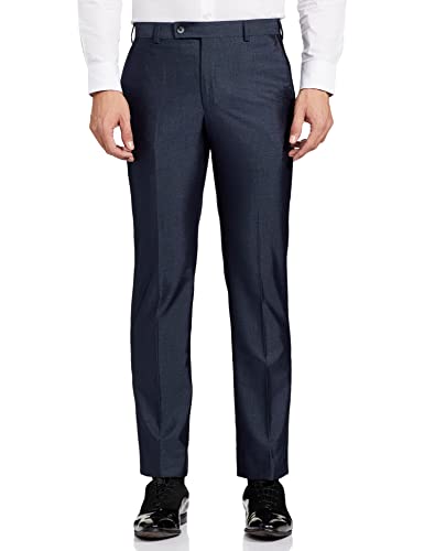 Image of Park Avenue Rayon Blend Men's Full Sleeve Slim FIT Medium Blue Formal Suit (PMDL03196-B5 32)